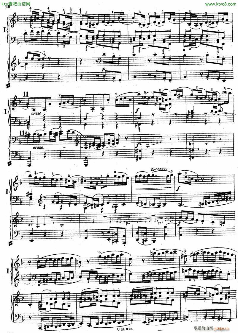 Bach JS BWV 1052 Keyboard Concerto in d ed R ntgen()27