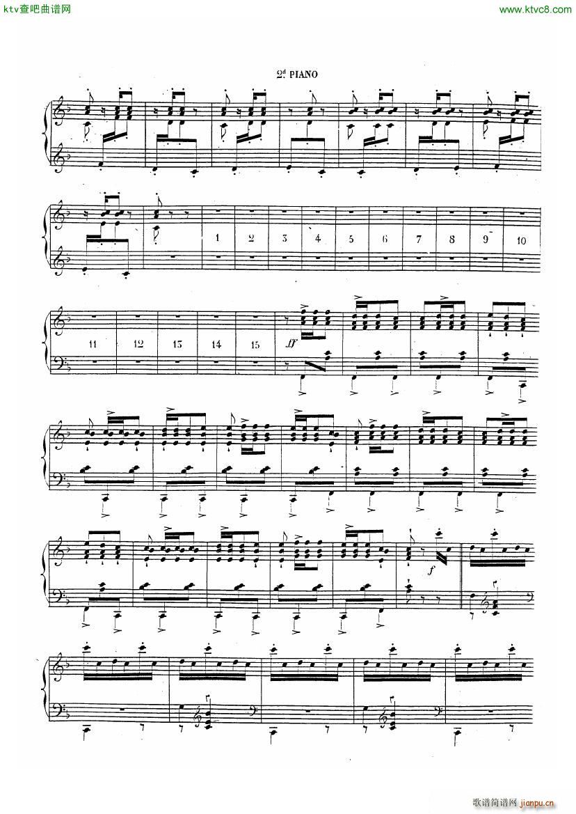 Chabrier Espana for two pianos()17