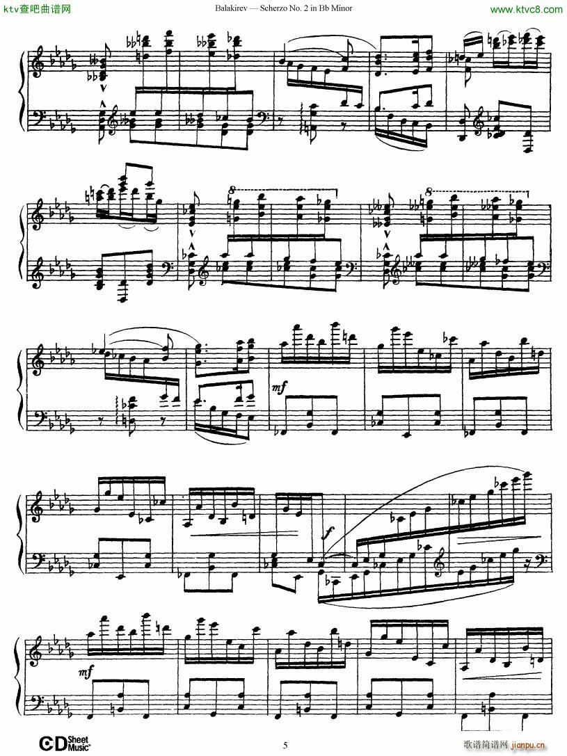 Balakirev Scherzo No 2 Bb Minor()5