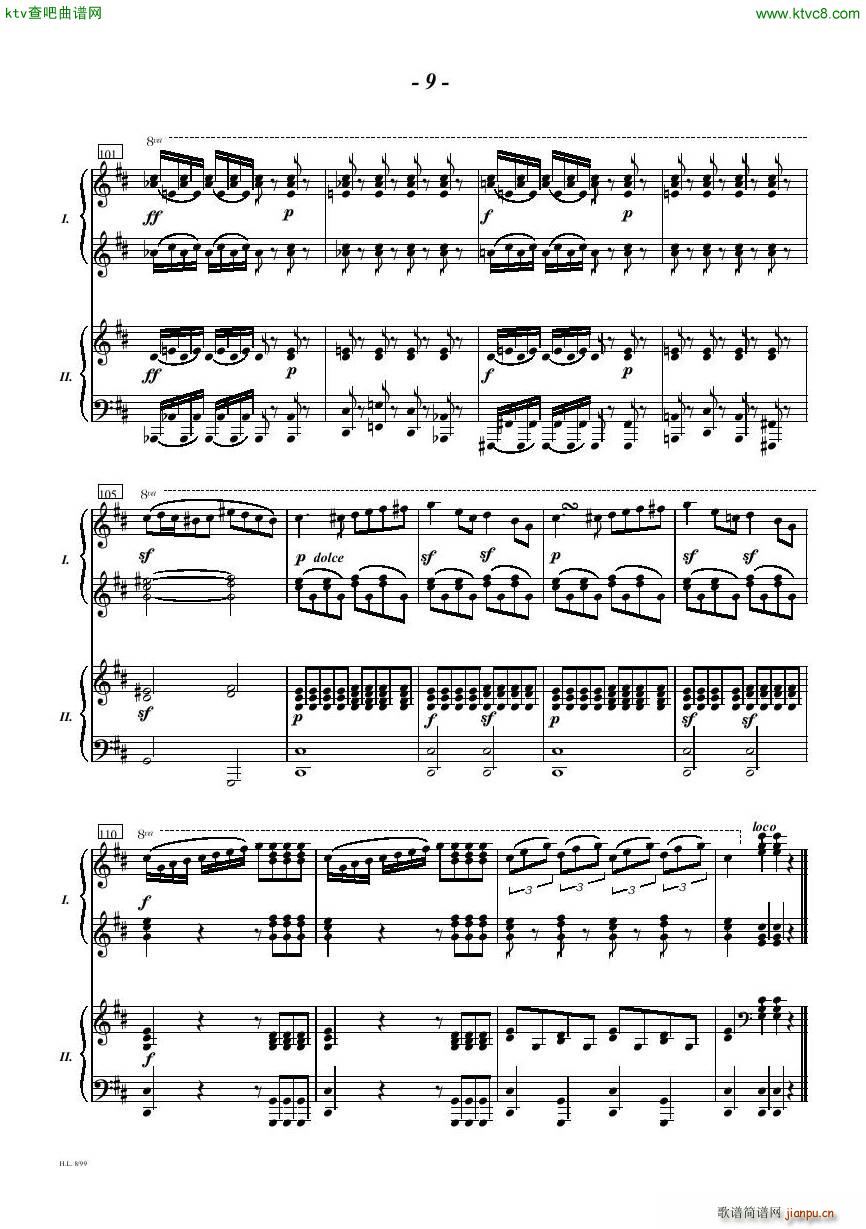 Diabelli Sonata Op33 For Two Pianos()9