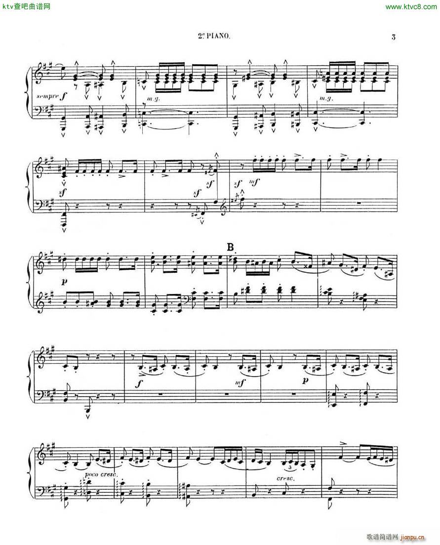 Chaminade Cecil La Sevillane for 2 pianos 4 hands()12