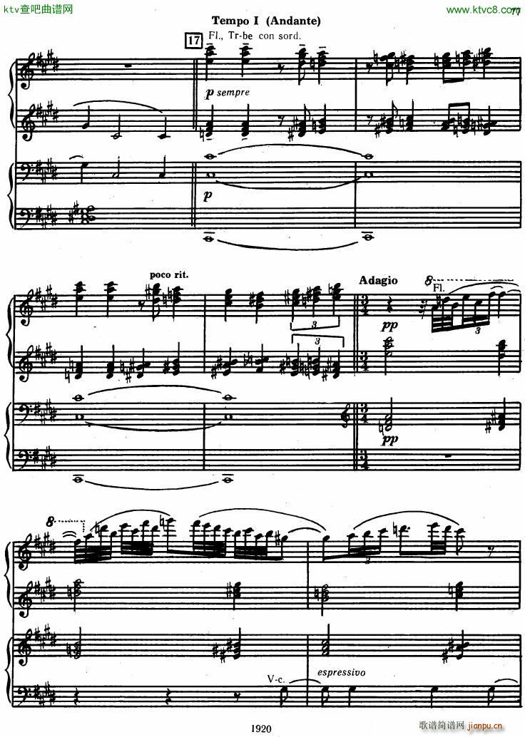Honegger Symphony No 3 Liturgicheskaya 2 pianos ()15