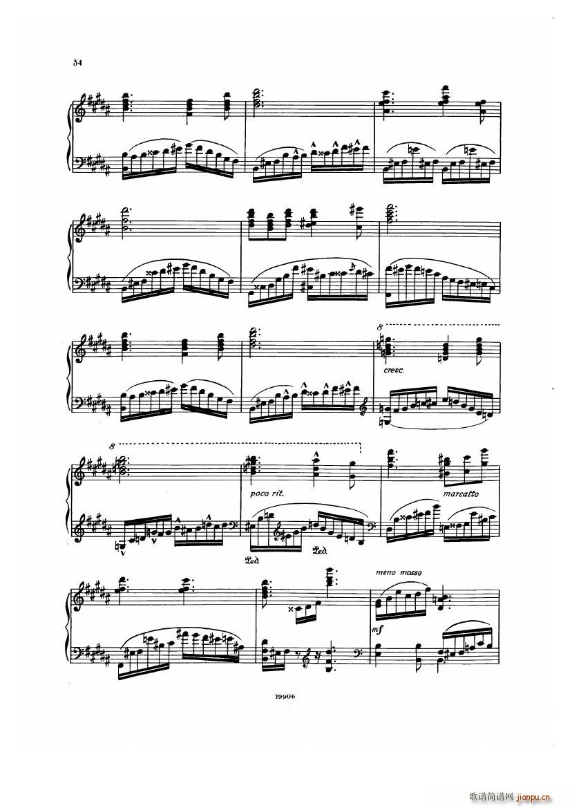 Albeniz op 65 Etudes no 1 7()34