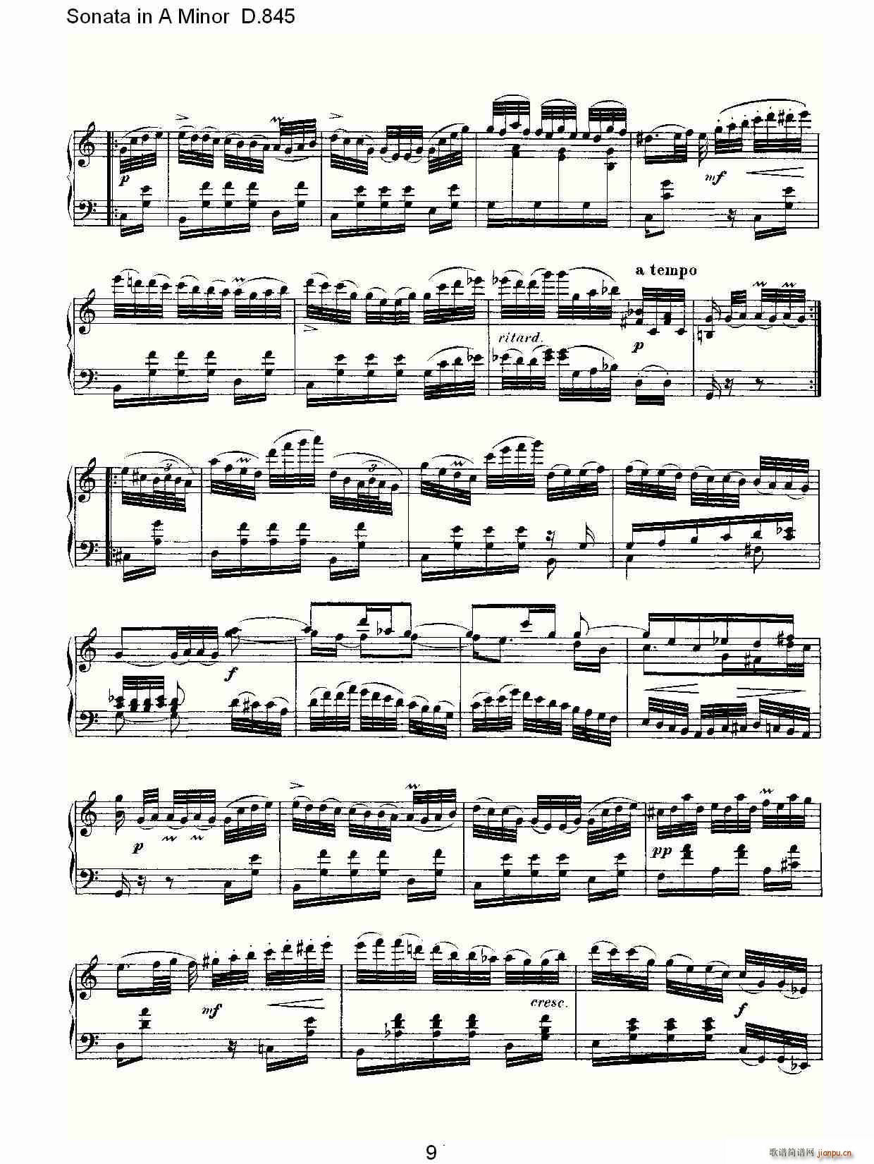 Sonata in A Minor D.845(ʮּ)9