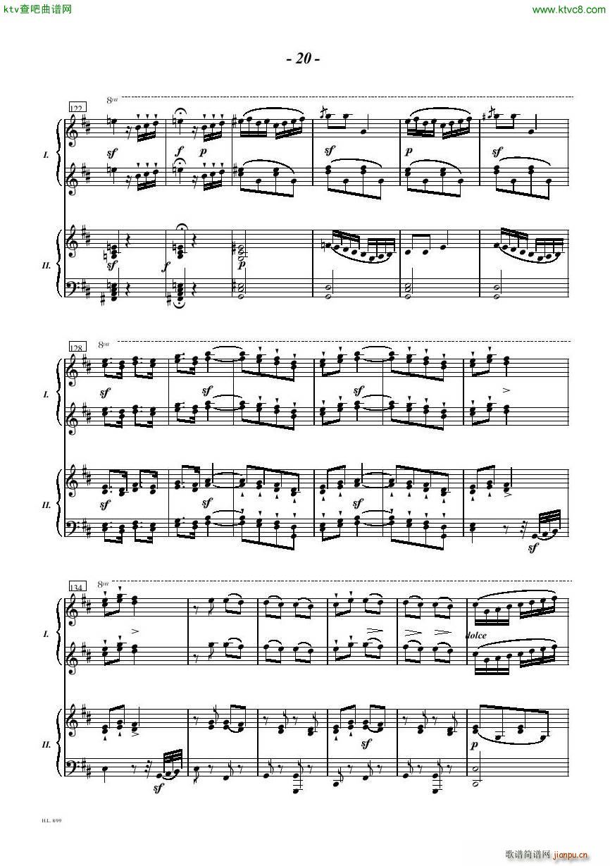 Diabelli Sonata Op33 For Two Pianos()20