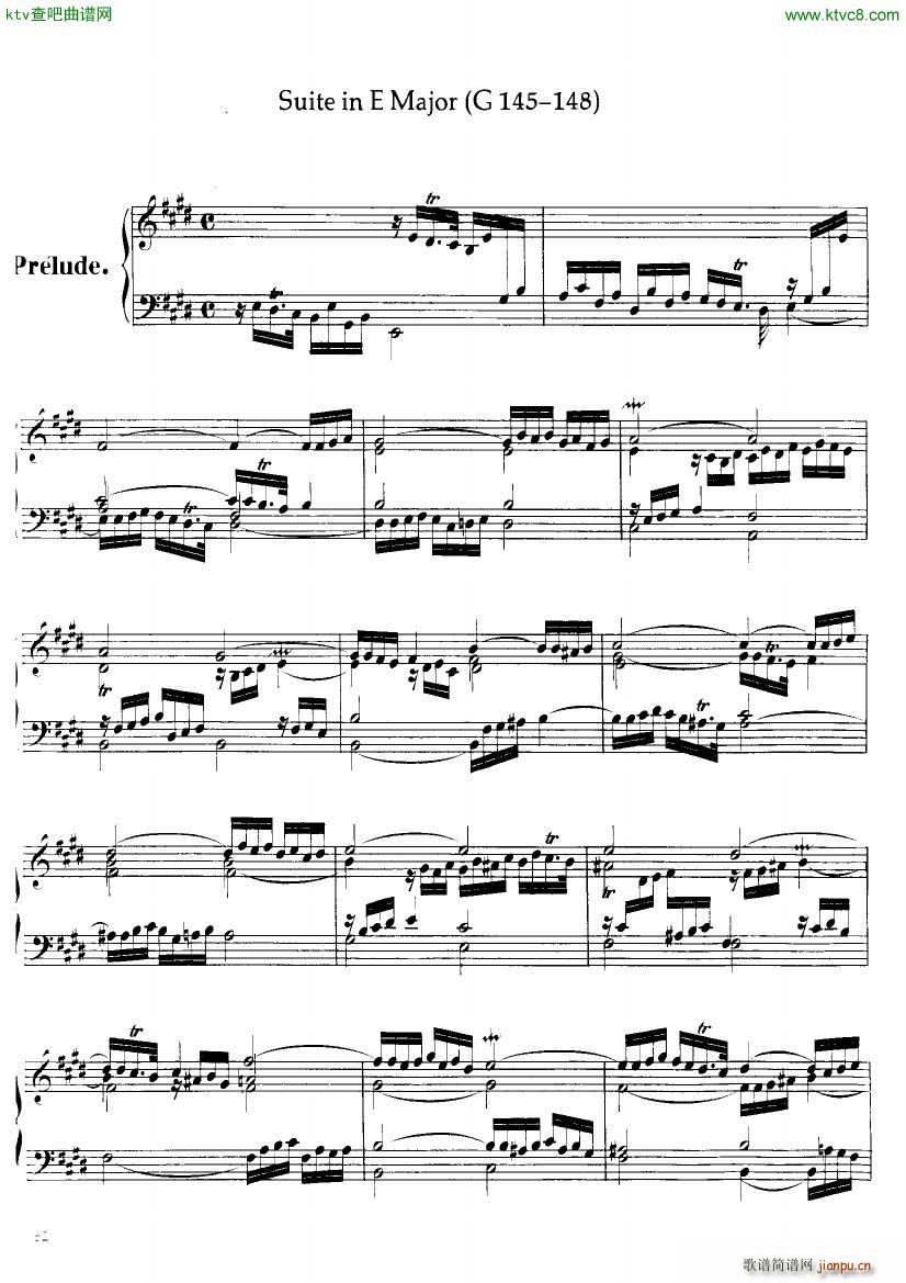 Handel Suite in E major G145 148()1