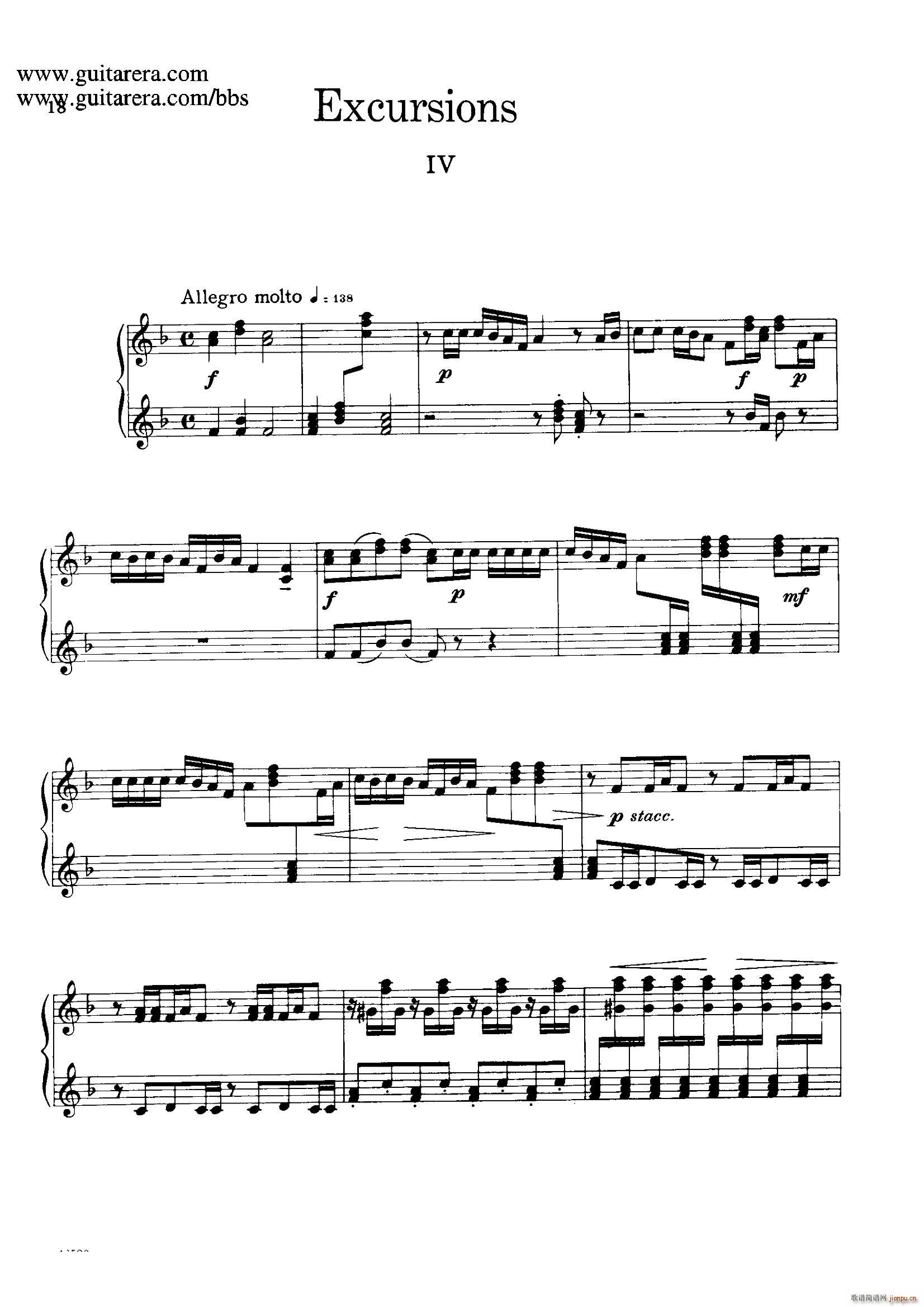 Four Excursions Op 20  4()1