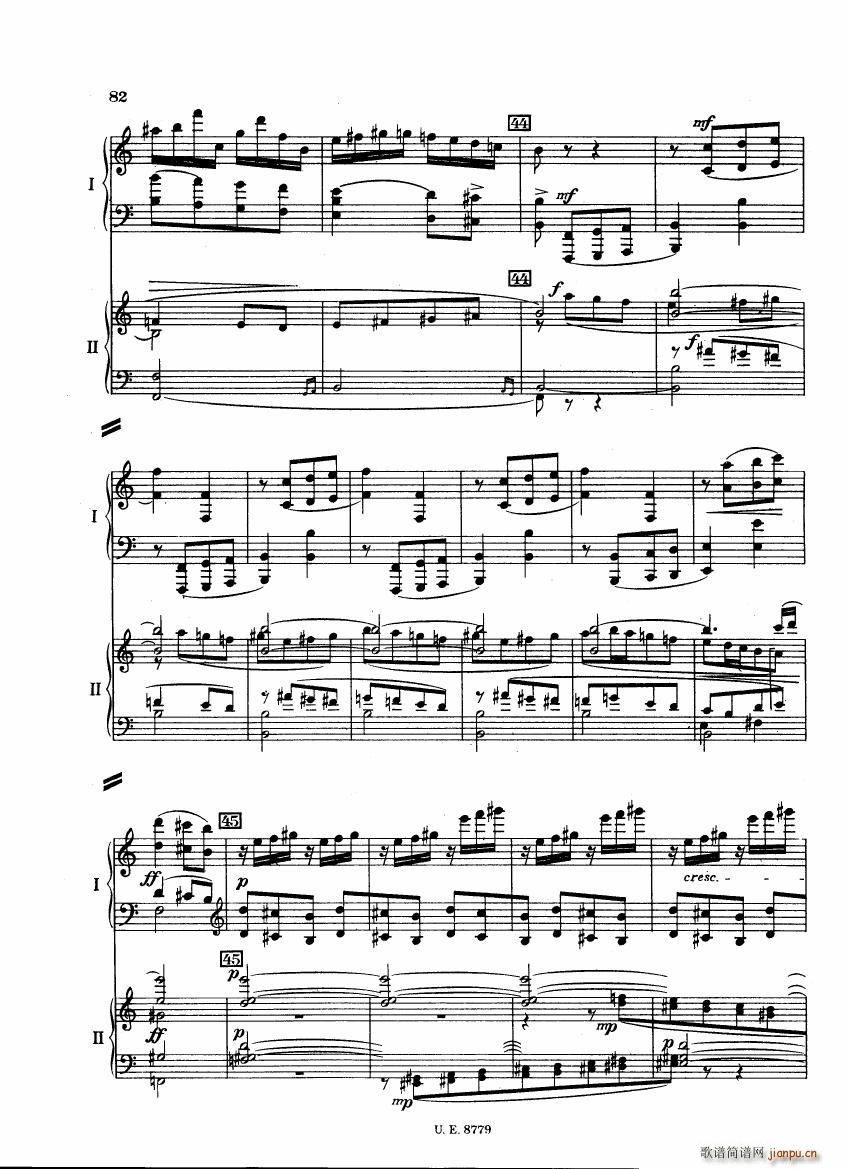 Bartok SZ 83 Piano Concerto 1 2p reduct ()8
