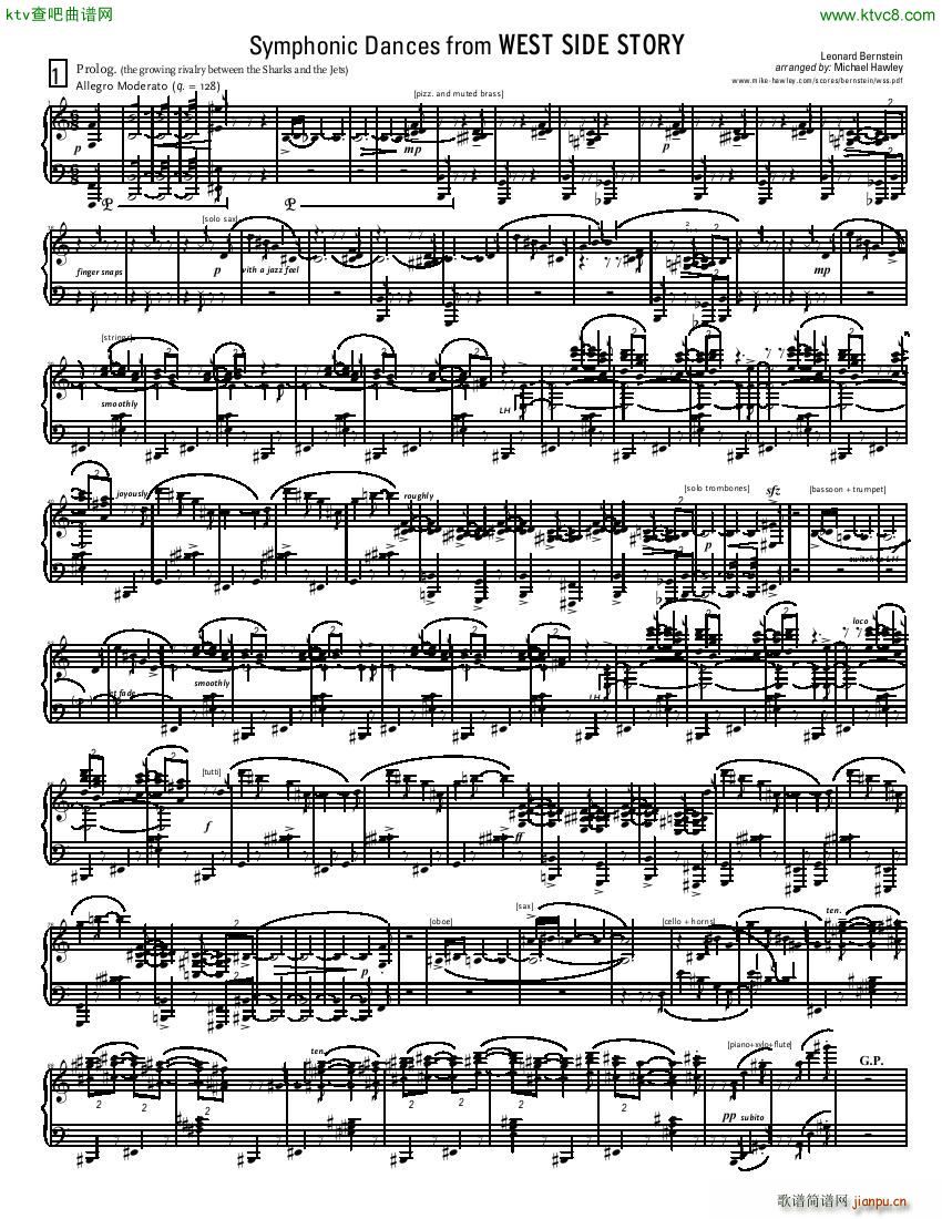 Bernstein Hawley Symphonic Dances from WSS()3