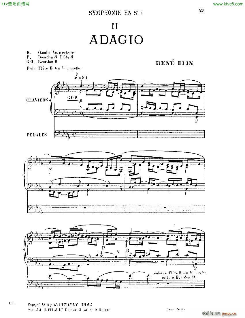 Blin Rene Symphonie mvt 2 solo organ()1