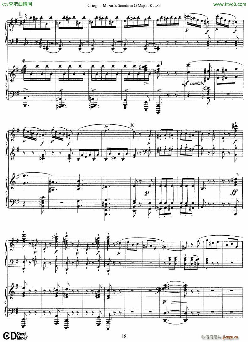 Grieg Sonata K 582 Mozart 2nd Piano Grieg()18