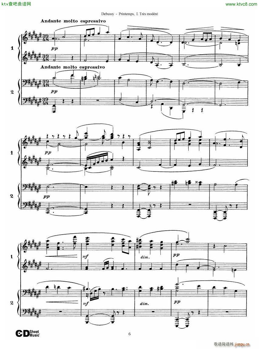 Debussy Printemps I()6