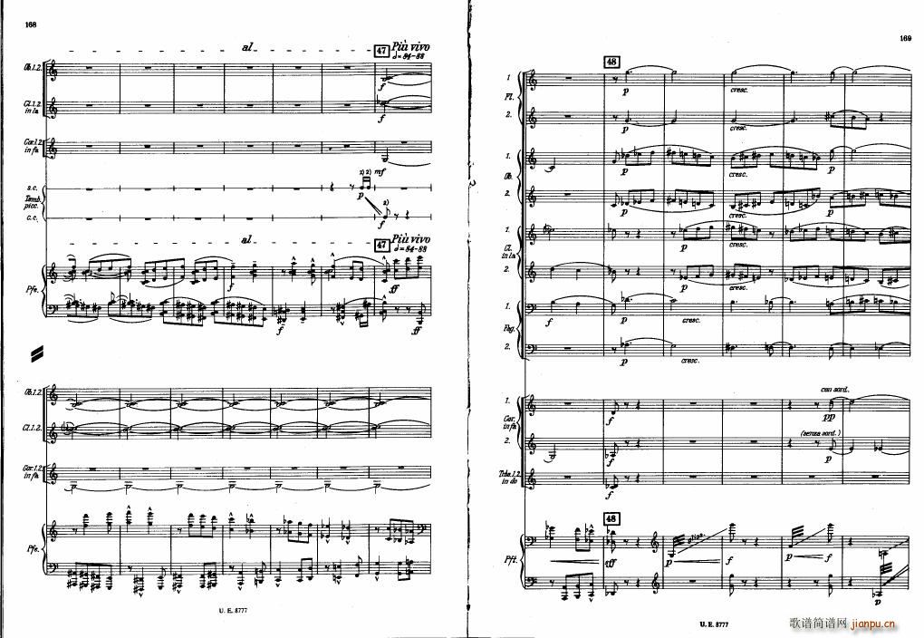 Bartok SZ 83 Piano Concerto No1 Full Score ()44