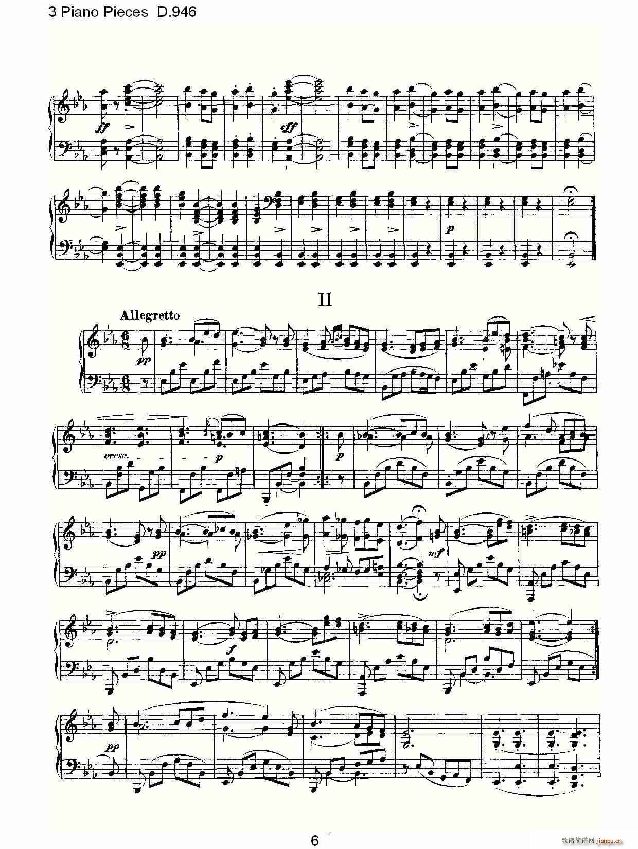 3 Piano Pieces D.946()6