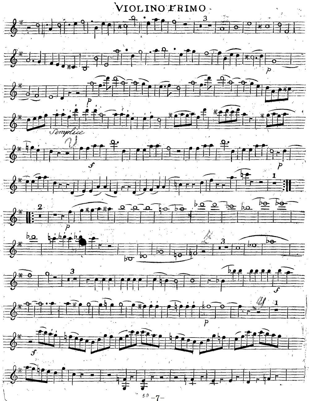 Mozart Quartet No 14 in G Major K 387 Violin 1(ʮּ)7