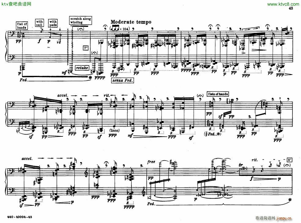 Bolcom 12 etudes for piano()43