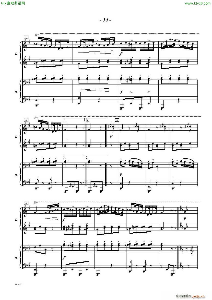 Diabelli Sonata Op33 For Two Pianos()14
