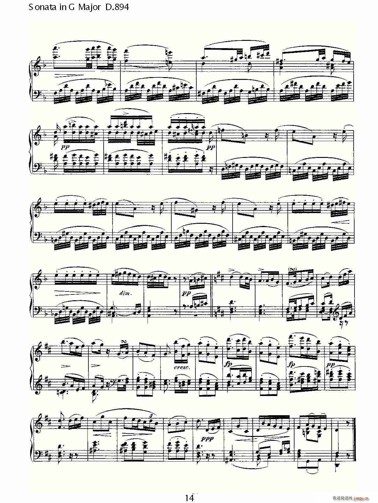 Sonata in G Major D.894(ʮּ)14