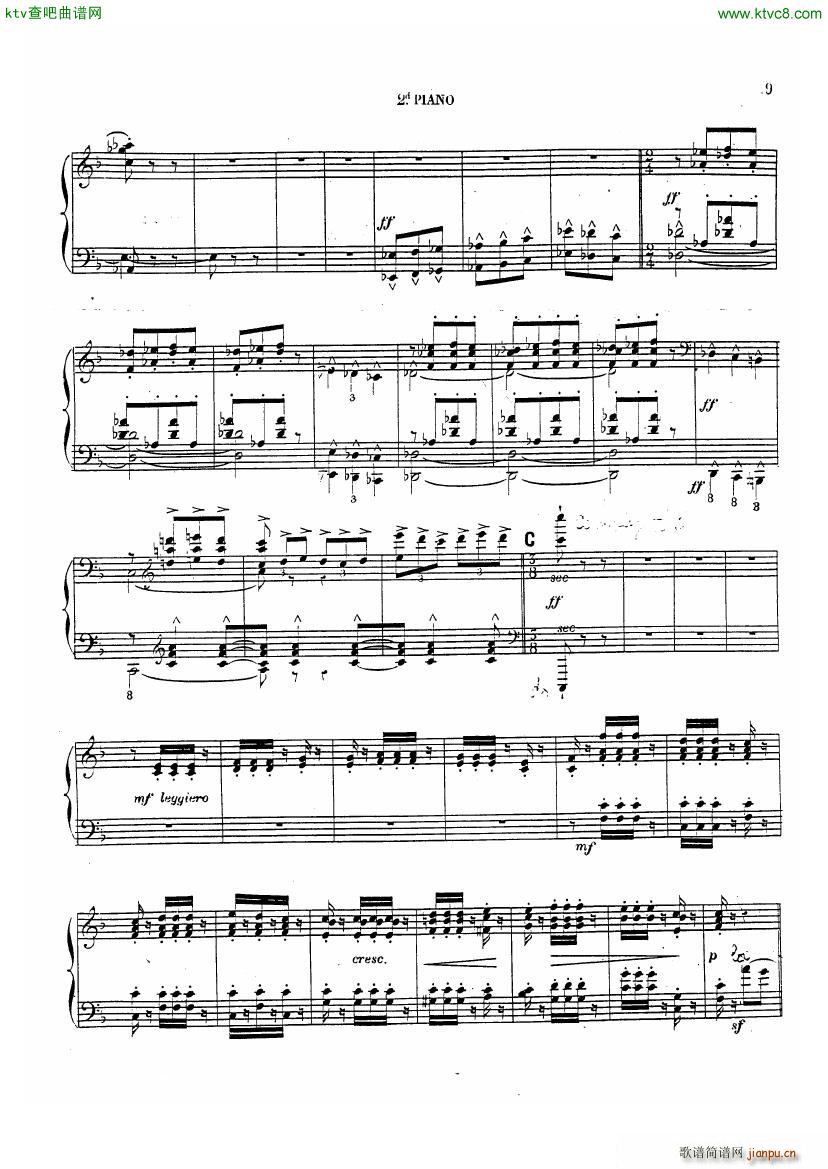 Chabrier Espana for two pianos()23