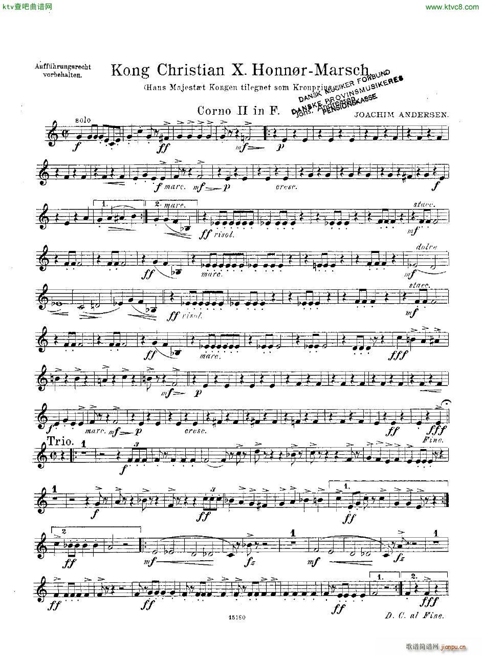 Andersen Kong Christian X Honn rmarsch orch()19