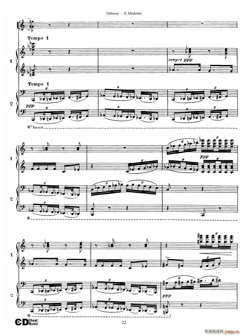 Debussy Printemps II Printemps II(ʮּ)22