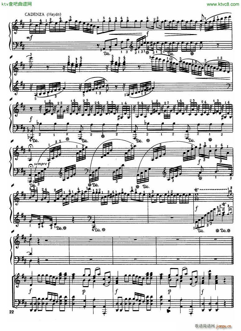 Haydn Piano Concerto in D Major 2pf()20