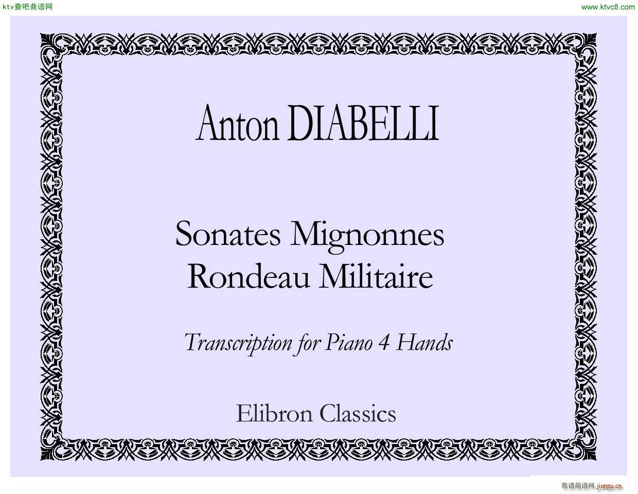 Anton Diabelli Sonates Mignonnes Op 150 Rondeau()1