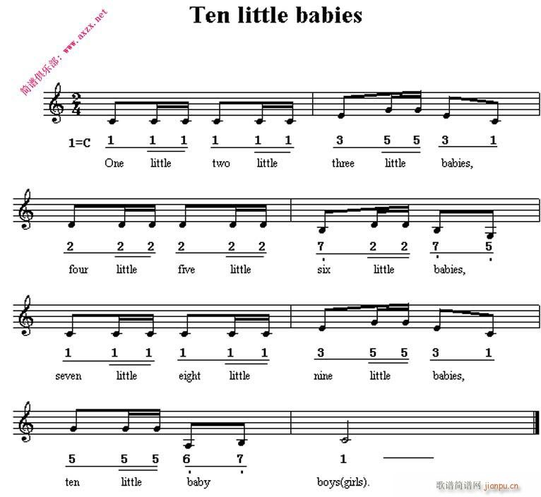 Ten little babies\news()1