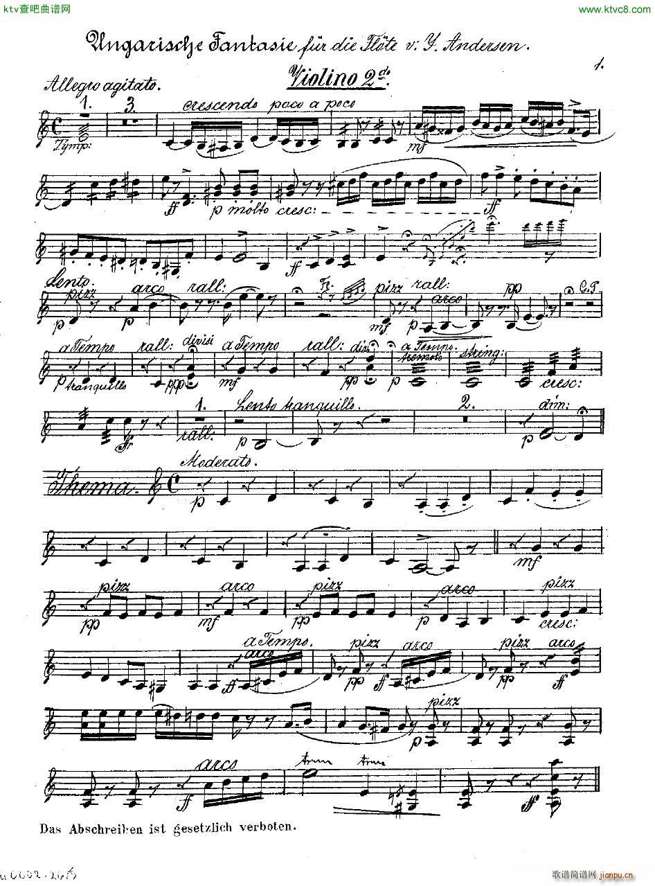 Andersen op 2 Ungarische Fantasie orch parts()6