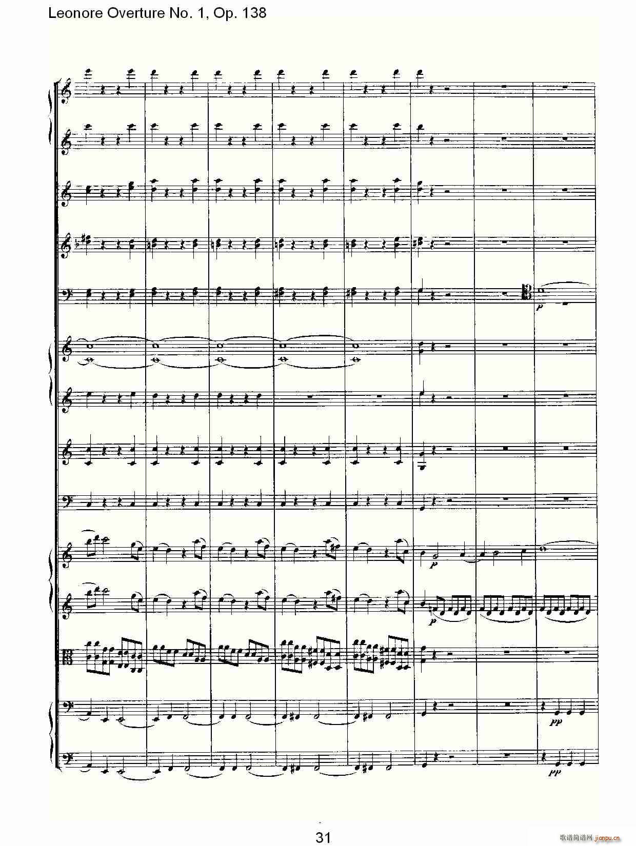 Leonore Overture No. 1, Op. 138(ʮּ)31
