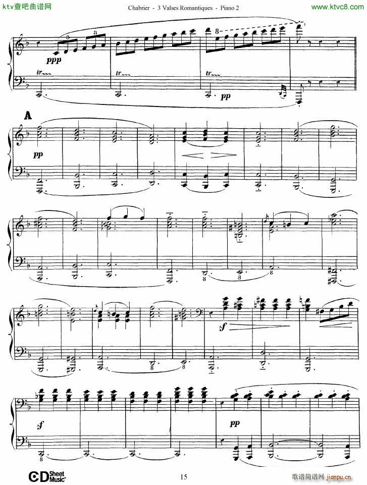 Chabrier 3 Valses Romantiques Piano 2()15