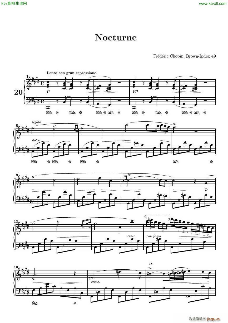 CHOPIN Nocturne in C sharp minor()1