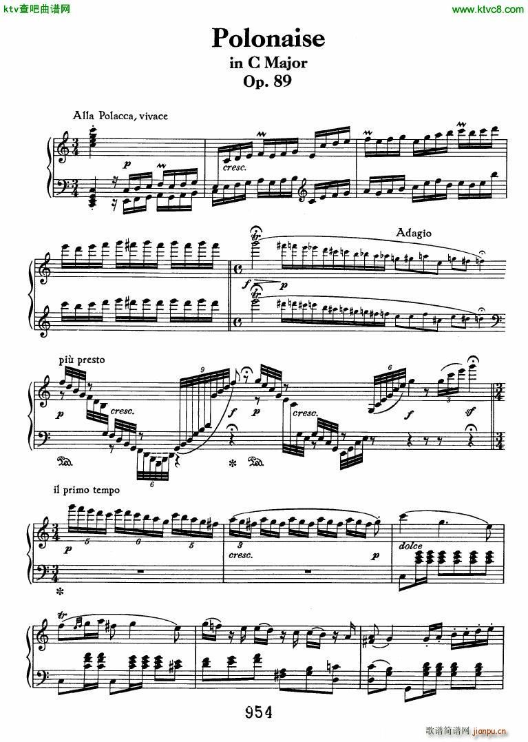 Beethoven op 89 Polonaise in C()1
