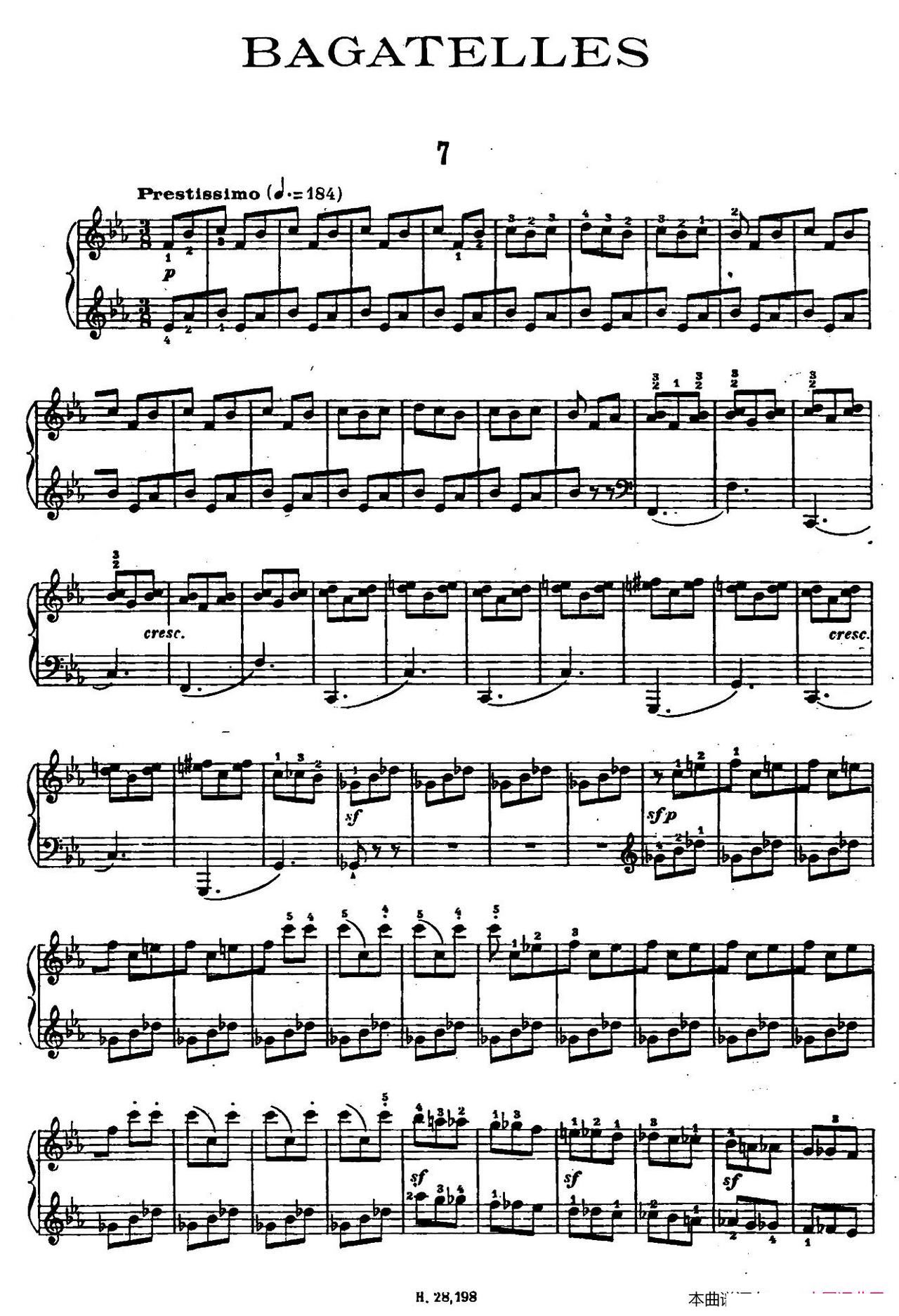 Ten Bagatelles Op 5 10СƷ 7 E(ʮּ)1