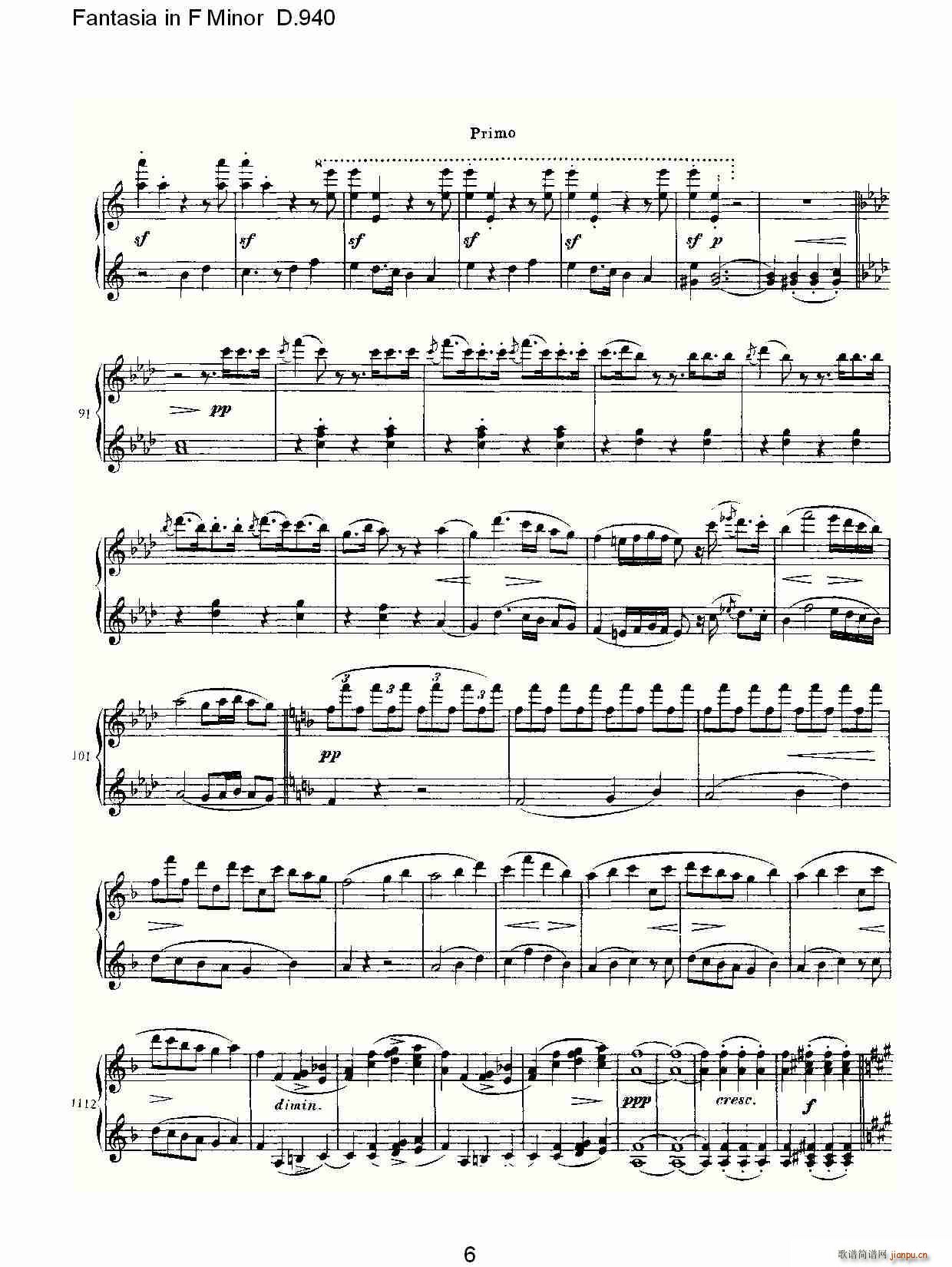 Fantasia in F Minor D.940(ʮּ)6