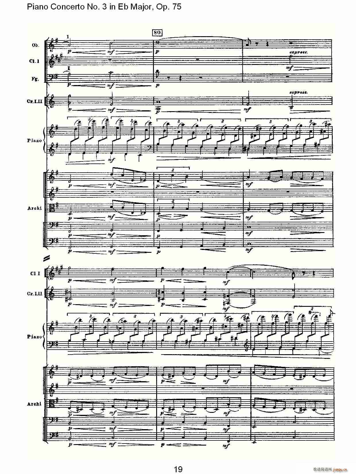 Piano Concerto No.3 in Eb Major,Op.75()19