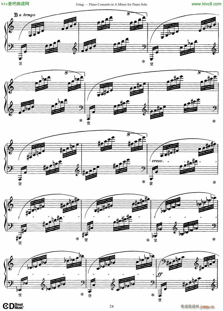 Grieg Piano Concerto solo arr 2 byGrieg()24