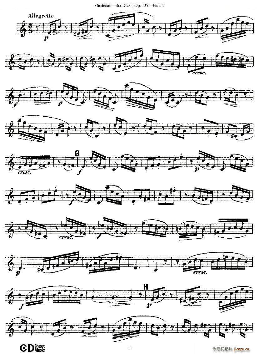 Six Duets Op 137 ֮һ  Ʒ 137 ͭ()9