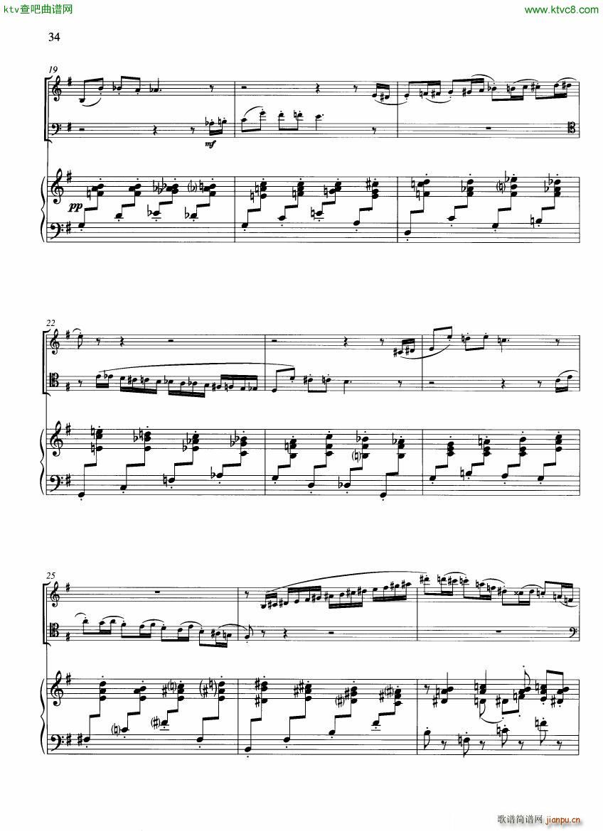 Francaix Trio for oboe bassoon and piano ()7