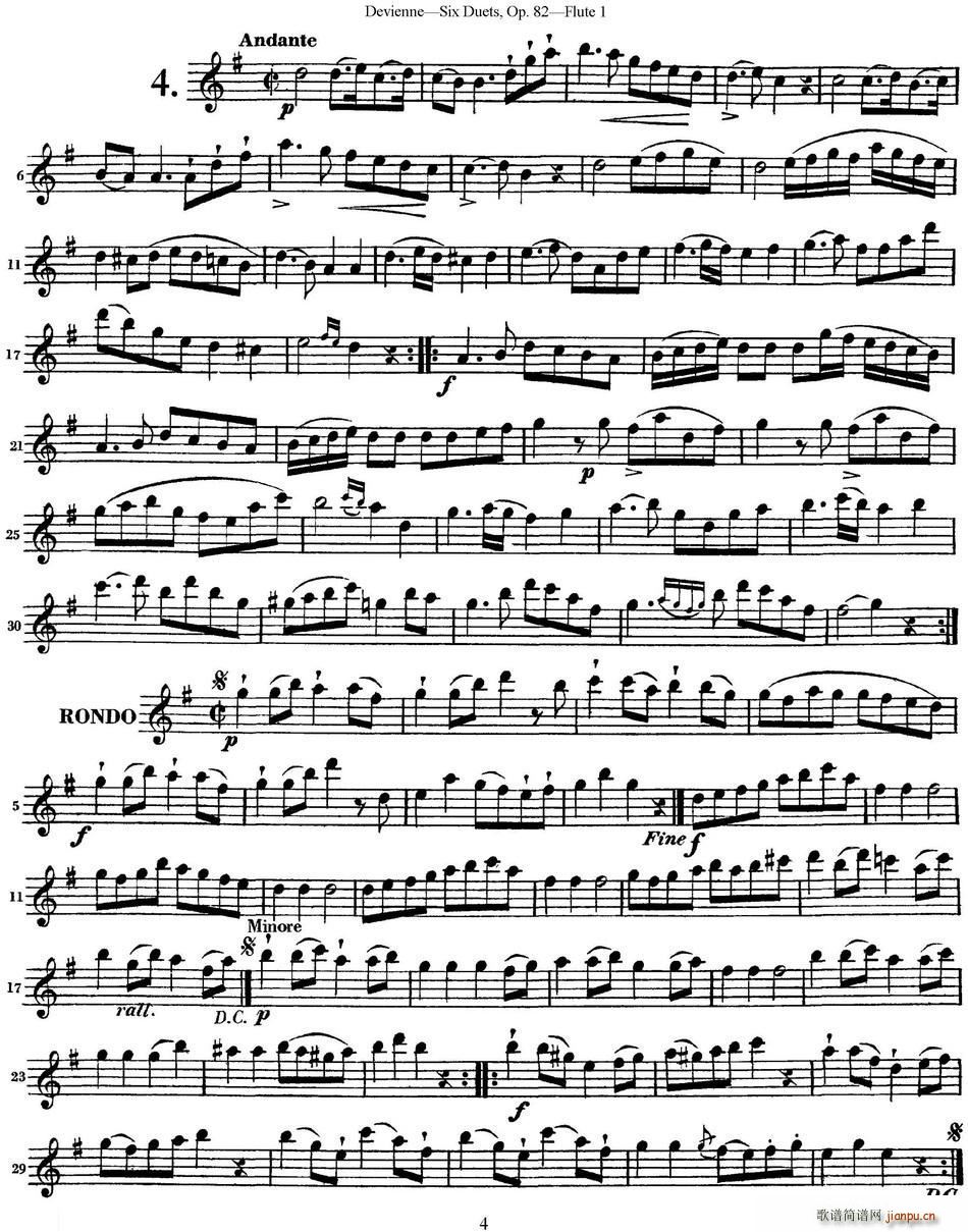 άѶСOp 82 Flute 1 NO 4()1