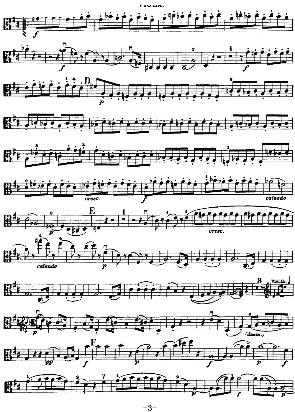 Mozart Quartet No 20 in D Major K 499 Viola(ʮּ)3