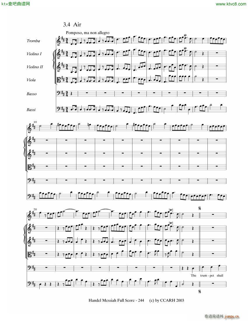 G F Handel Messiah Open Score ()3