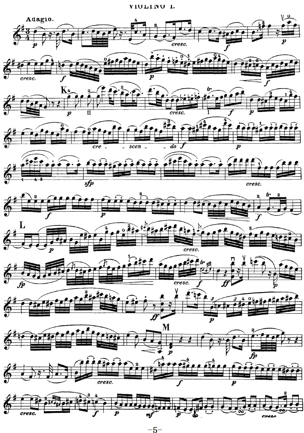 Mozart Quartet No 20 in D Major K 499 Violin 1(ʮּ)5