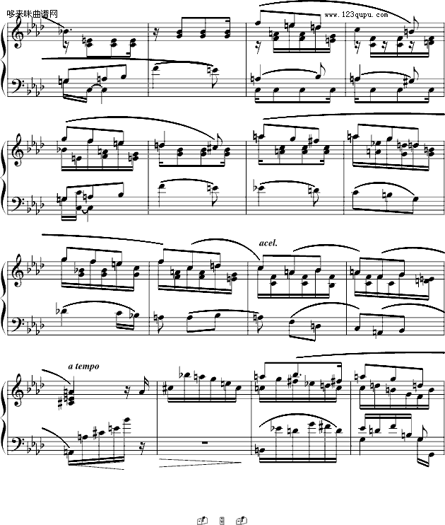 夜曲-法雅钢琴小品-法雅(钢琴谱)5