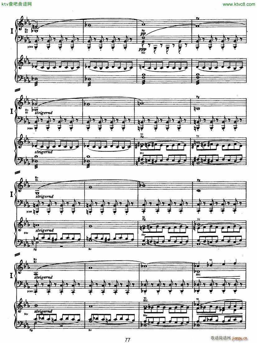 Bruckner Symphony No 4 4 hands arr ()26