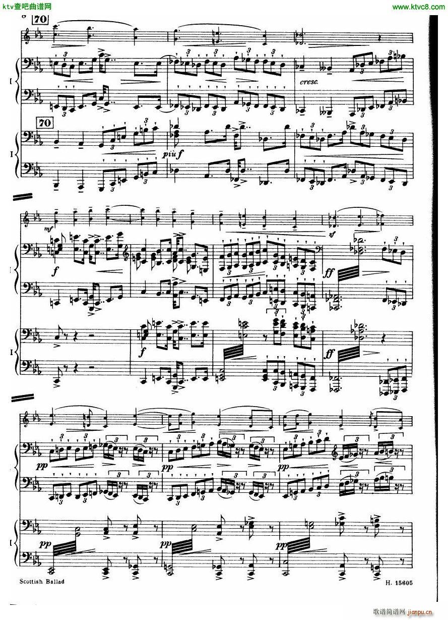 Britten Scottish Ballad op 26 arr for 2 pianos()9
