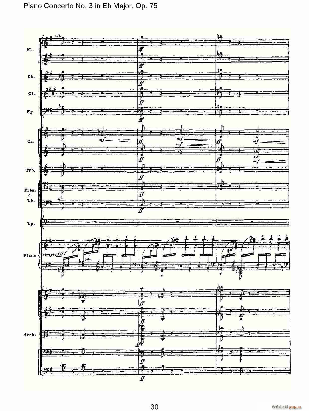 Piano Concerto No.3 in Eb Major,Op.75()30