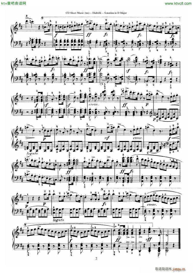 Diabelli Sonatinas Op 168 No 1 7 34P()20