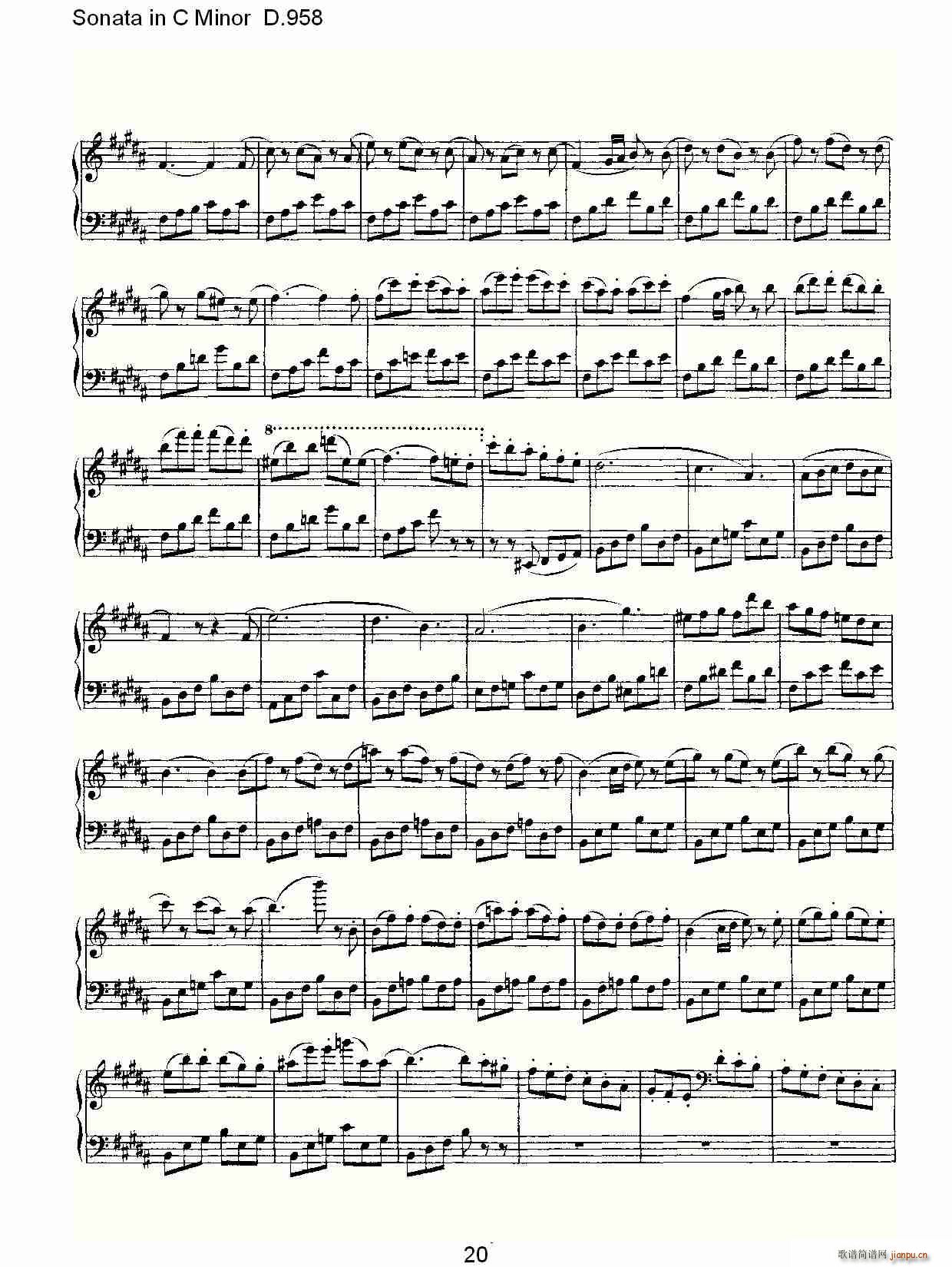 Sonata in C Minor D.958(ʮּ)20