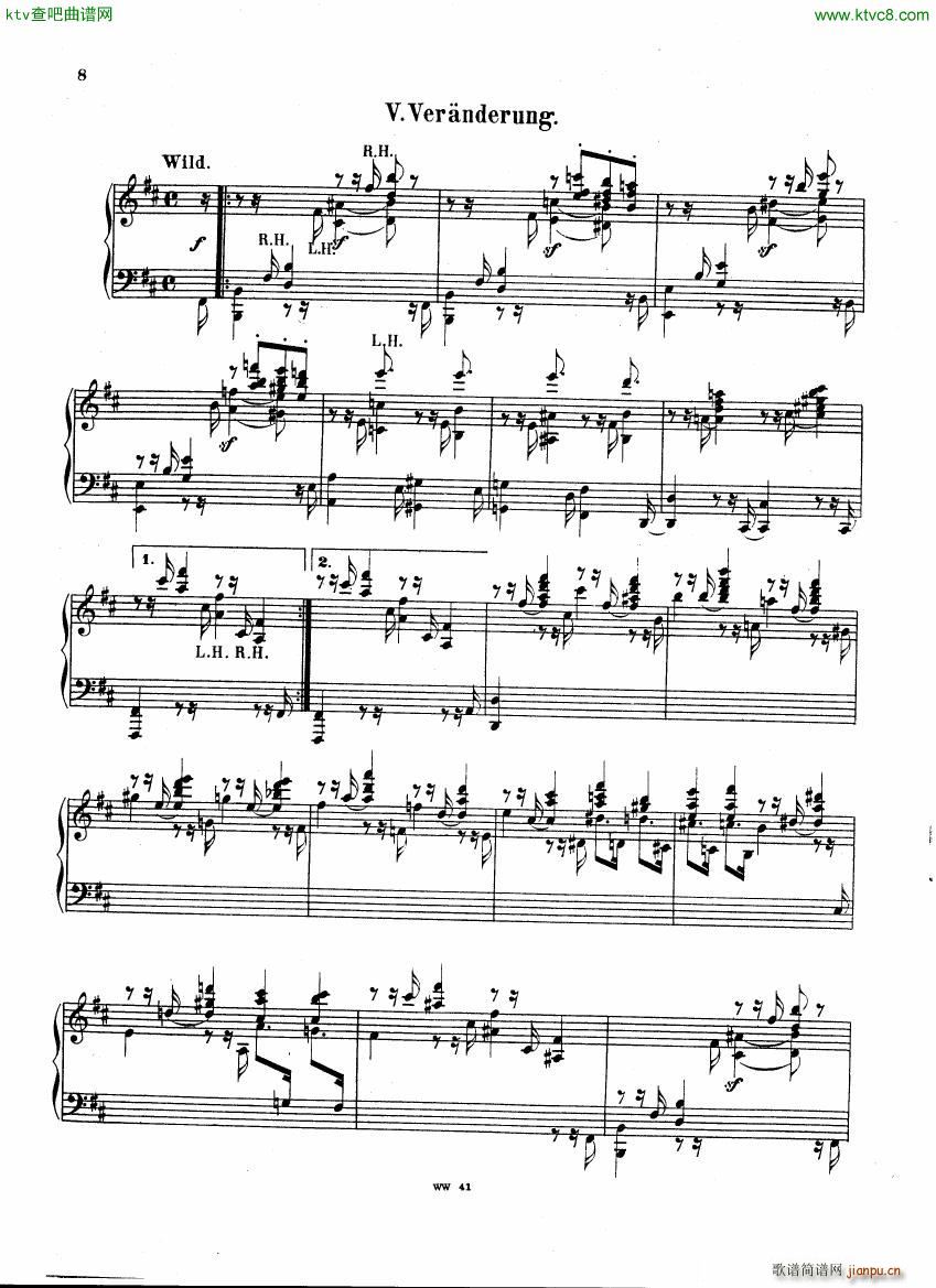 Herzogenberg 8 Variations op 1 3()7